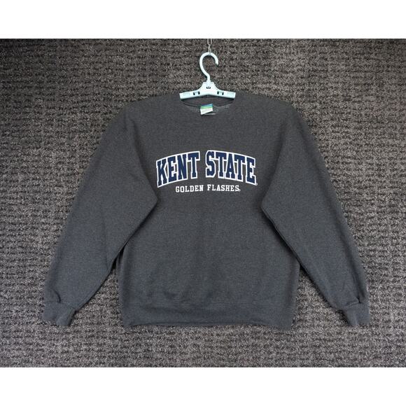 Champion Other - Kent State Golden Flashes Sweatshirt Mens Large Gray Champion Eco Fleece NCAA